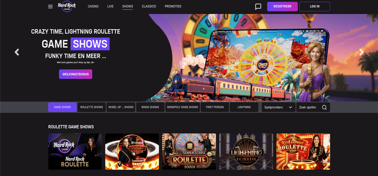 Hard Rock Casino game shows