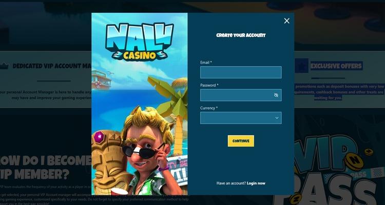 Nalu Casino account aanmaken