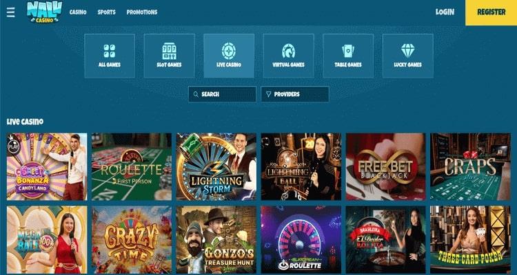 Nalu Casino live casino