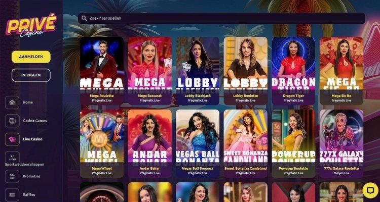 PrivéCasino Live