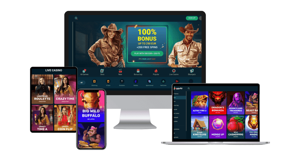 Bilucky Casino spelen op desktop en mobiel