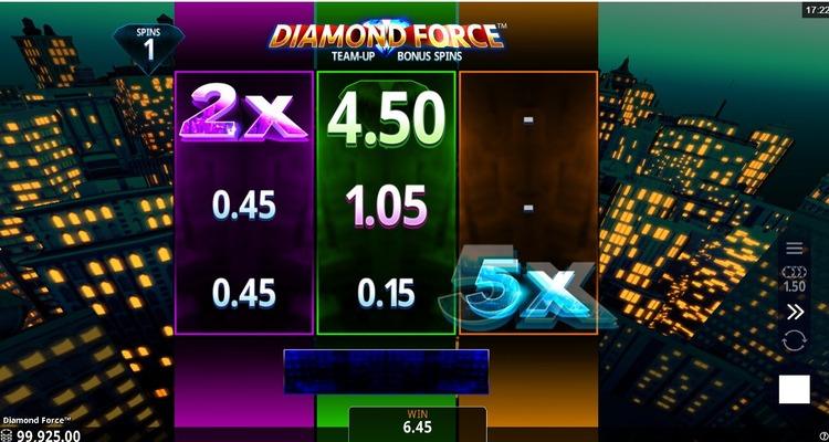 Diamond Force gokkast Team-Up Bonus Spins