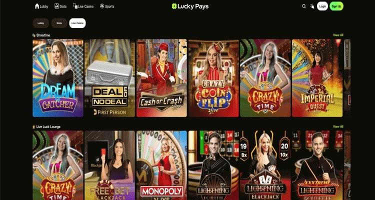 Lucky Pays live casino