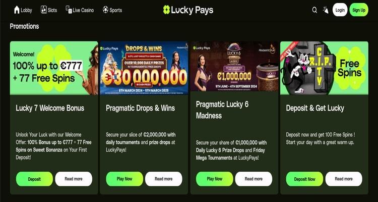 Lucky Pays promotions