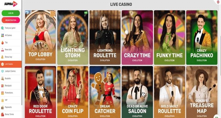 Supraplay Casino live casino