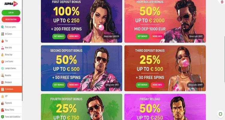 Supraplay Casino promotions