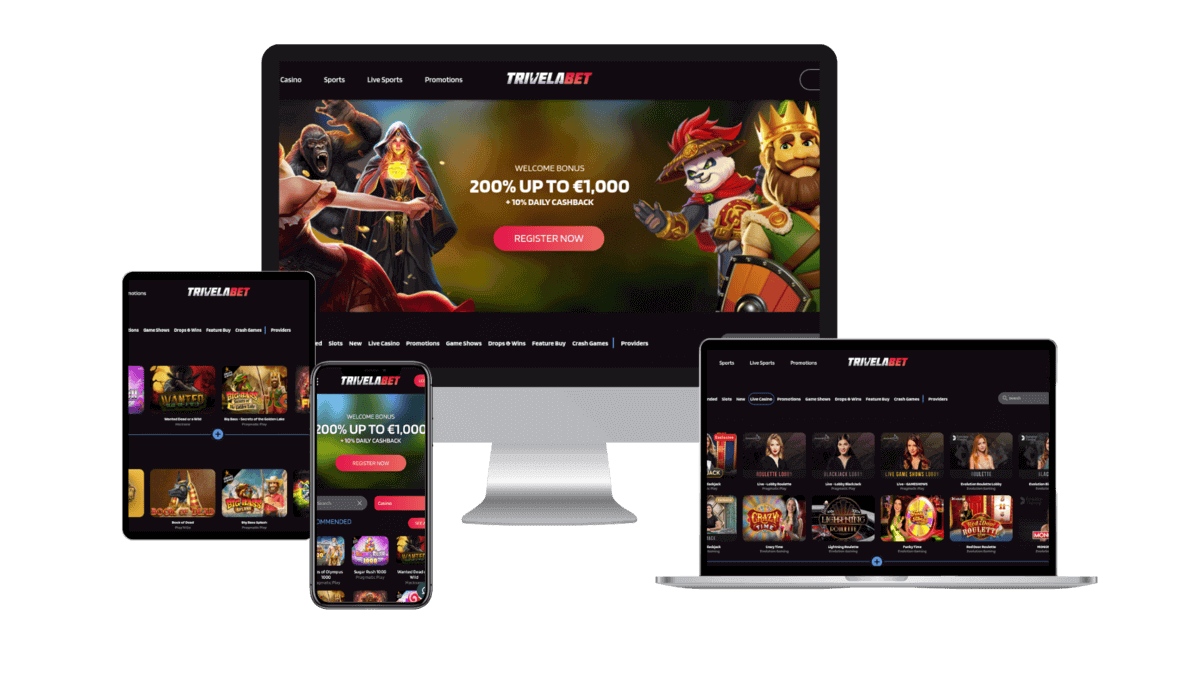 Trivelabet Casino spelen op desktop en mobiel