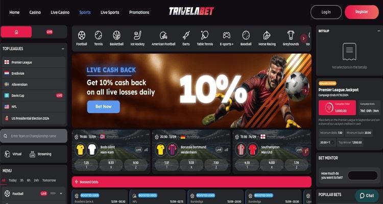 Trivelabet Casino sportsbook