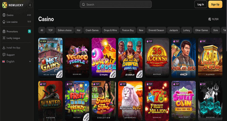 Newlucky Online Casino zonder Cruks