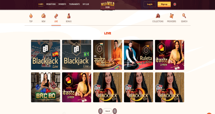 Online Casino zonder Cruks Wild Wild Casino