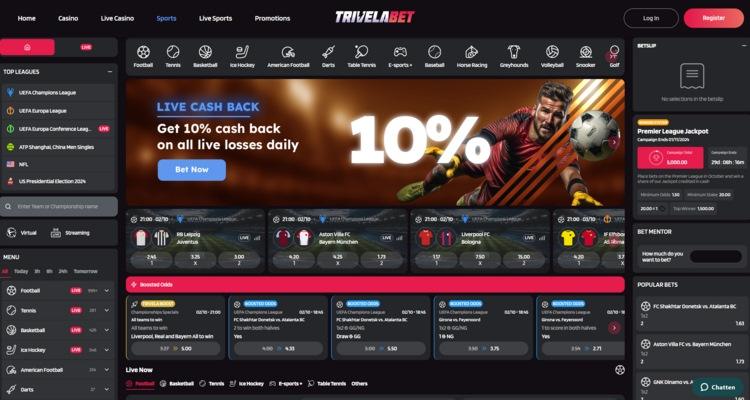 Trivelabet top online casino sportsbook