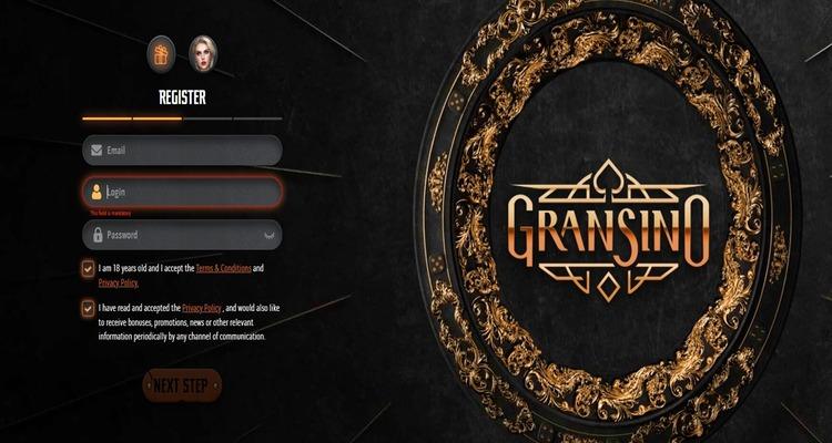 Gransino Casino account aanmaken