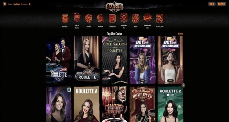 Gransino Casino live casino