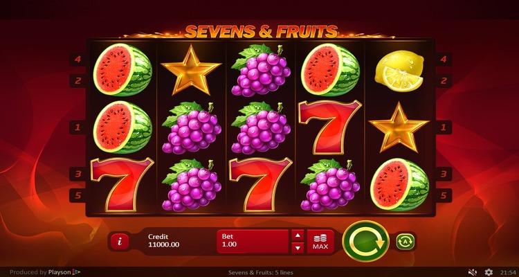 Sevens and Fruits online gokkast