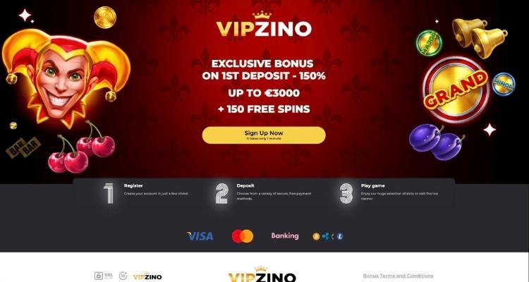 Vipzino exclusieve welkomstbonus