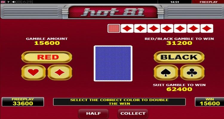 Hot 81 slot Gamble-feature