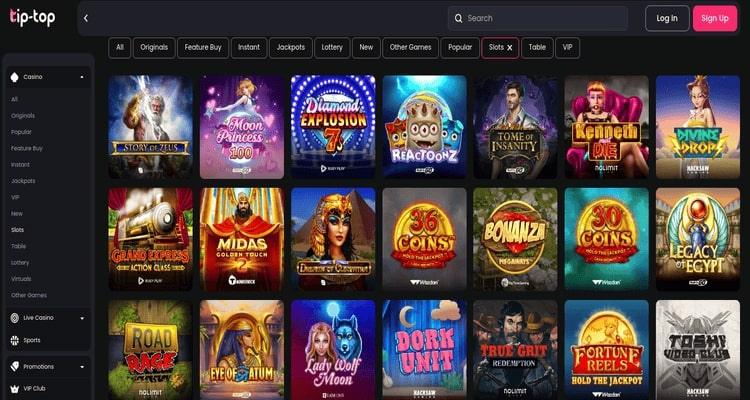 Tip-top casino slots