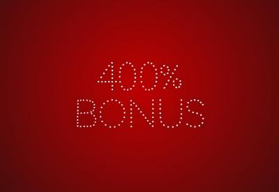 400% casino bonus