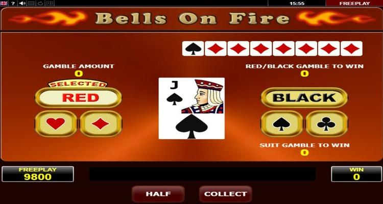 Bells on Fire slot gamble-feature