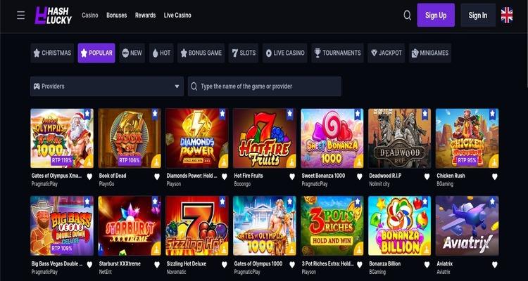 HashLucky casino slots