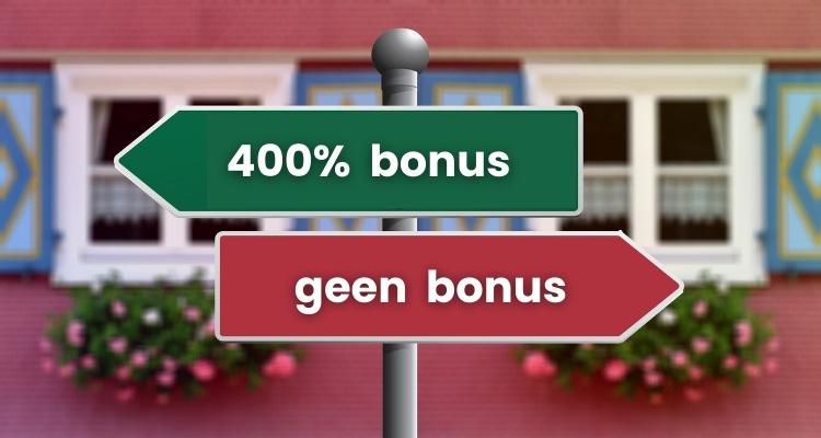 Speel met 400% bonus