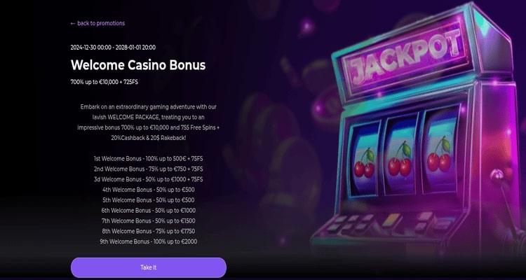 Spinstar casino welkomstbonussen