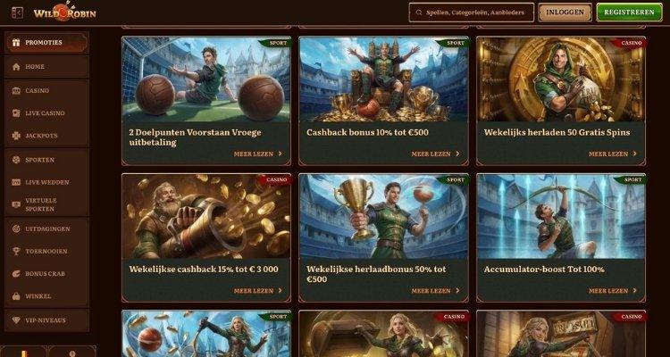 WildRobin casino bonus
