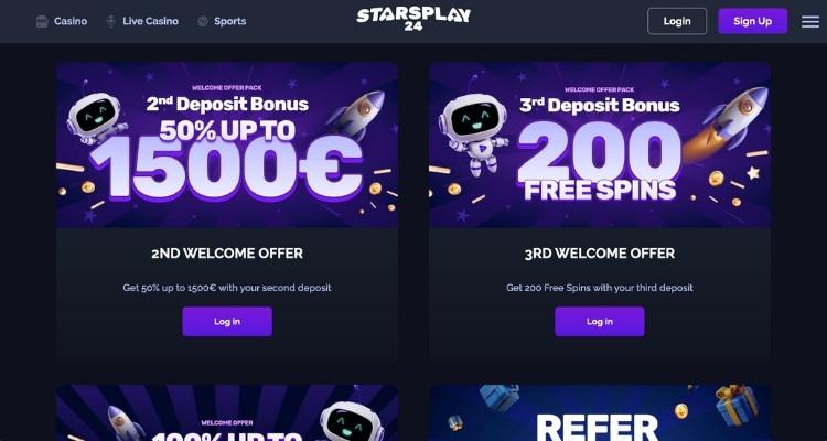 StarsPlay24 Casino Bonus