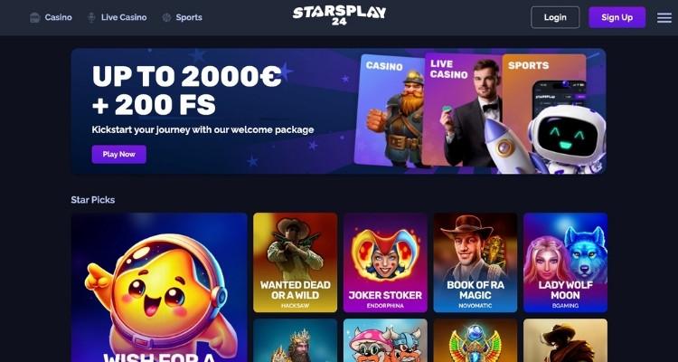StarsPlay24 Home