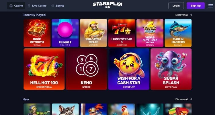 StarsPlay24 Spellen
