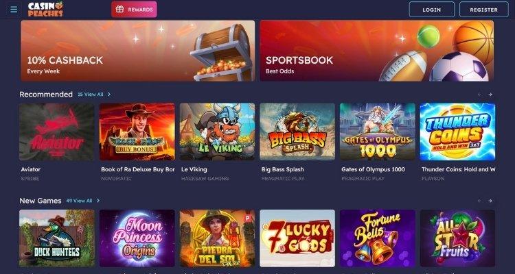 Casino Peaches Spellen