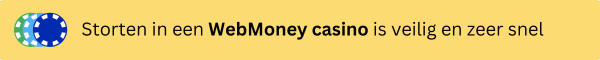 WebMoney veilige casino betaalmethode