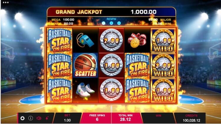 Basketball Star on Fire Feature