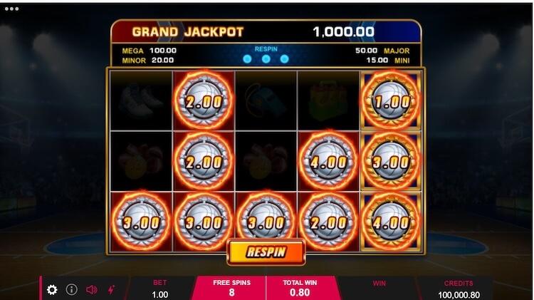 Basketball Star on Fire Jackpot
