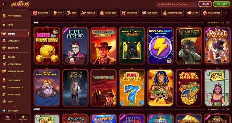 Magius casino spellen