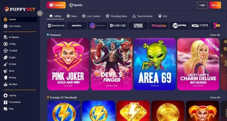 Puppybet Casino Spellen