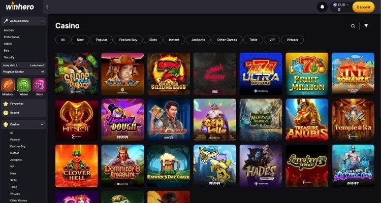 Winhero spellen