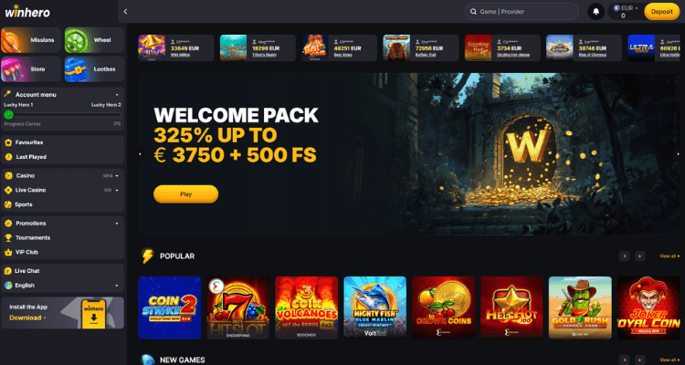 Winhero casino