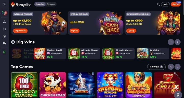 Blazingwildz casino online