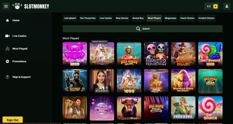 Slotmonkey casino spellen
