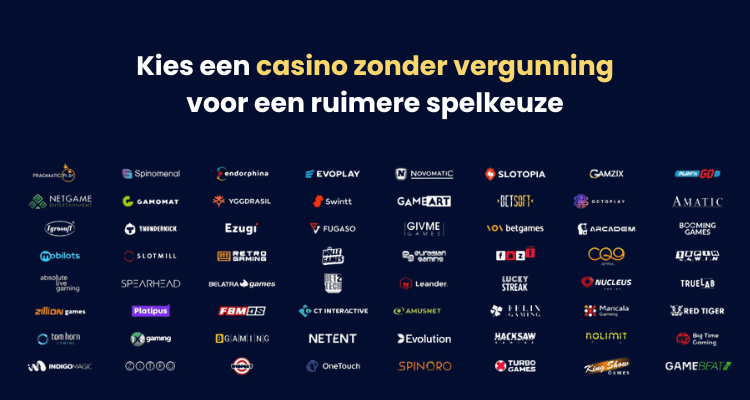 casino zonder vergunning spelkeuze