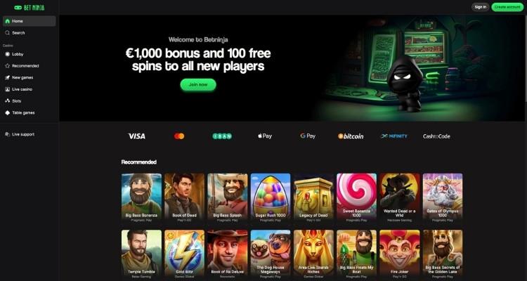 Betninja casino online