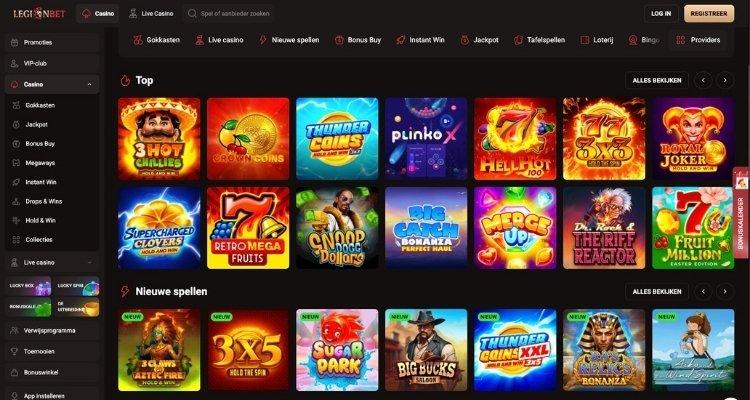 Legionbet casino spellen
