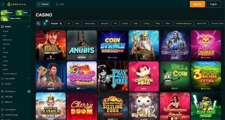 Luckygem casino online spellen