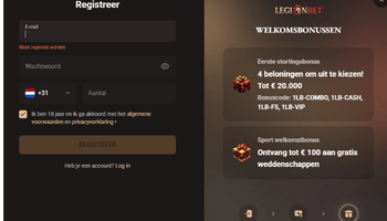 LegionBet registratie