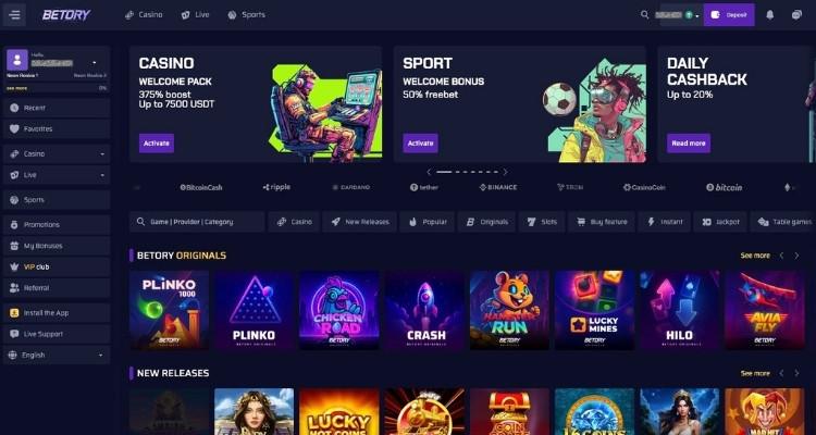 Betory casino online