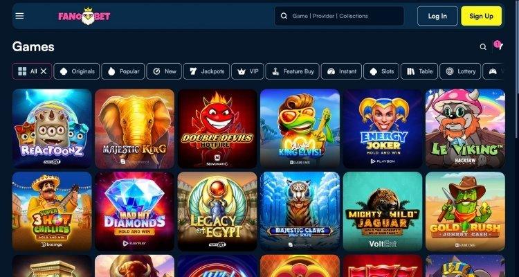 Fano.bet casino spellen