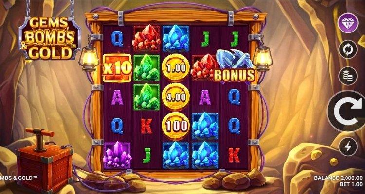 Gems Bombs & Gold gameplay