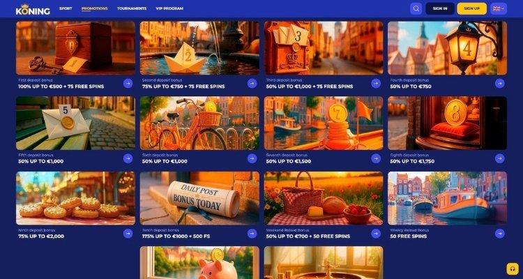 Koning casino promoties