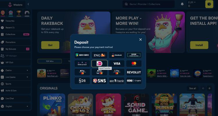 betaalmethoden bij Fanobet met iDEAL